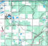 Lewiston, Michigan area map