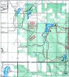 Lewiston, Michigan area map